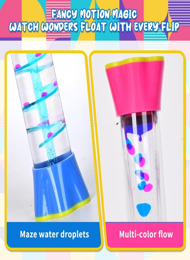 FKYTION Cool Tubes Toy Liquid Motion Bubbler 4-Pack, Colorful Sensory Toys, Classroom Learning & Time Management, Home or School Desktop Toys - Image 4